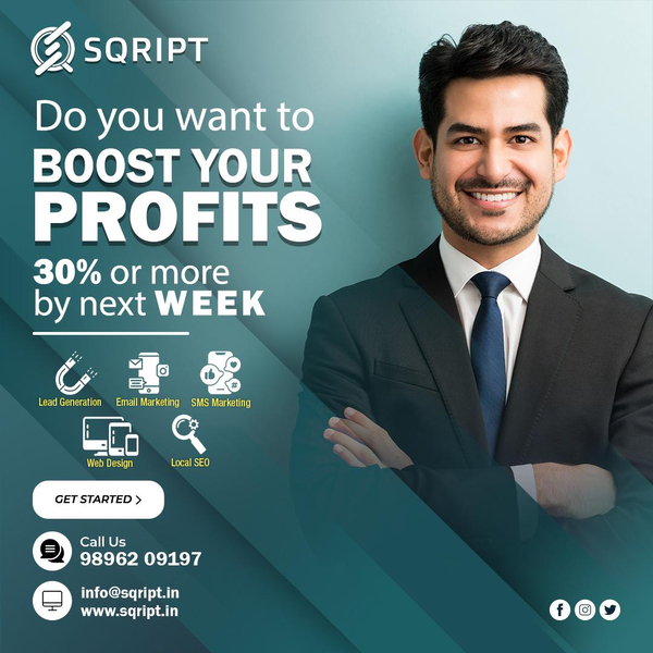 Cover photo of Sqript Digital Marketing Agency - SEM, PPC, Facebook Ads, Content Marketing